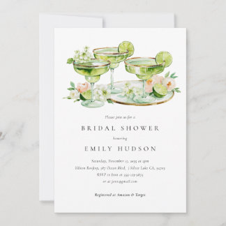 Margs & Matrimony Margarita Floral Brautparty Einladung