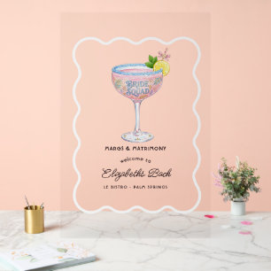 Margs & Matrimony Palm Springs Bach Willkommen Acrylschild