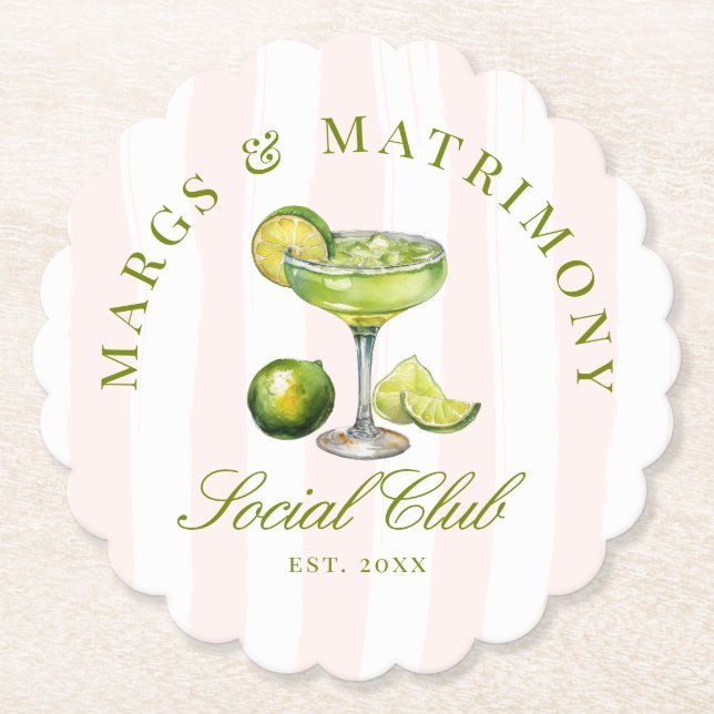 Margs & Matrimony Social Club Untersetzer (Vorderseite)