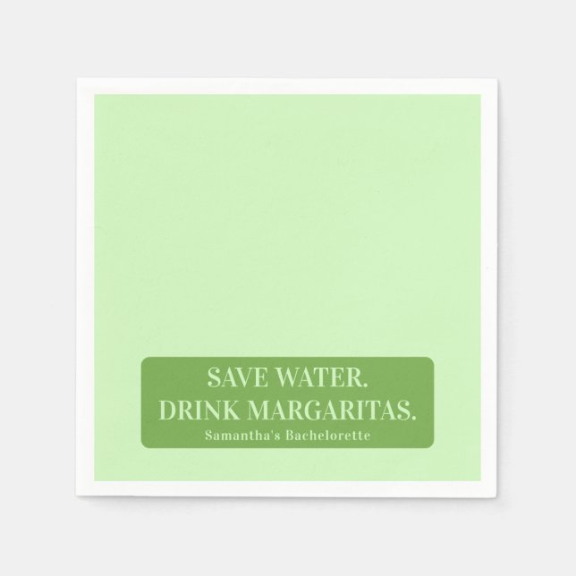 Margs Matrimony Tequila Brautparty Bachelorette Serviette (Vorderseite)