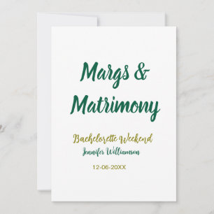 Margs und Ehe hinzufügen Name Datum Junggesellinne Einladung