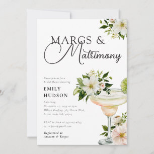 Margs und Matrimony Margarita-Junggesellinnenabsch Einladung