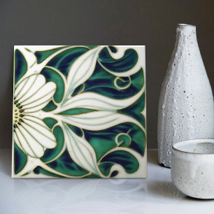 Marguerite Art Deco Gänseblümchen Wanddekoration A Fliese