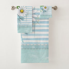 Marguerite avec les rayures bleues