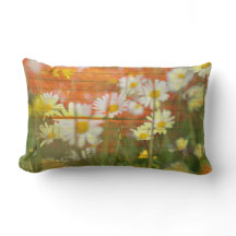 marguerite blanc fleurs jaunes Jeter Oreiller Lumb