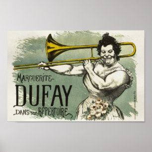 Marguerite Dufay Vintage französische Werbung Poster