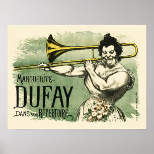 MARGUERITE DUFAY Vintages Theater Poster