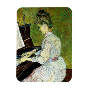 Marguerite Gachet am Klavier von Vincent van Gogh Magnet
