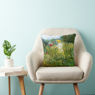 Marguerite Gachet im Garten von Vincent van Gogh Kissen