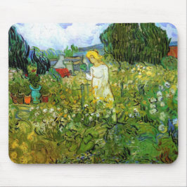 Marguerite Gachet in Garden von Vincent van Gogh Mousepad