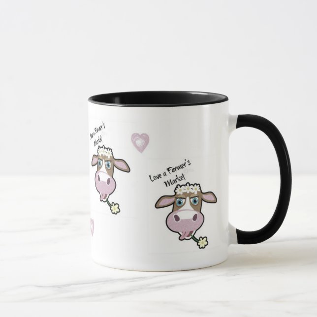 Marguerite, la vache, tasse du marché (Droite)