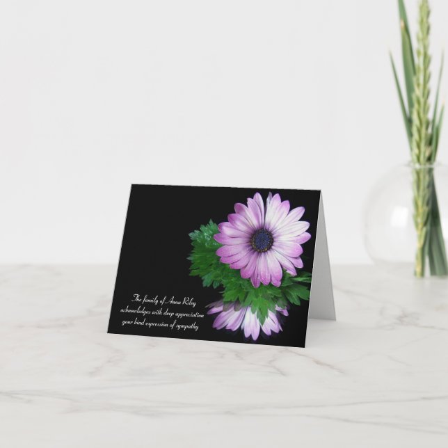 marguerite violette sympathie merci (Devant)