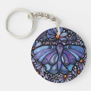 Marguerites de papillon de lune violet