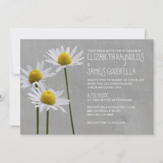 Marguerites épousant des invitations (Devant)