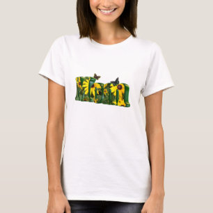 Marguerites et T-shirt jaunes de maman de
