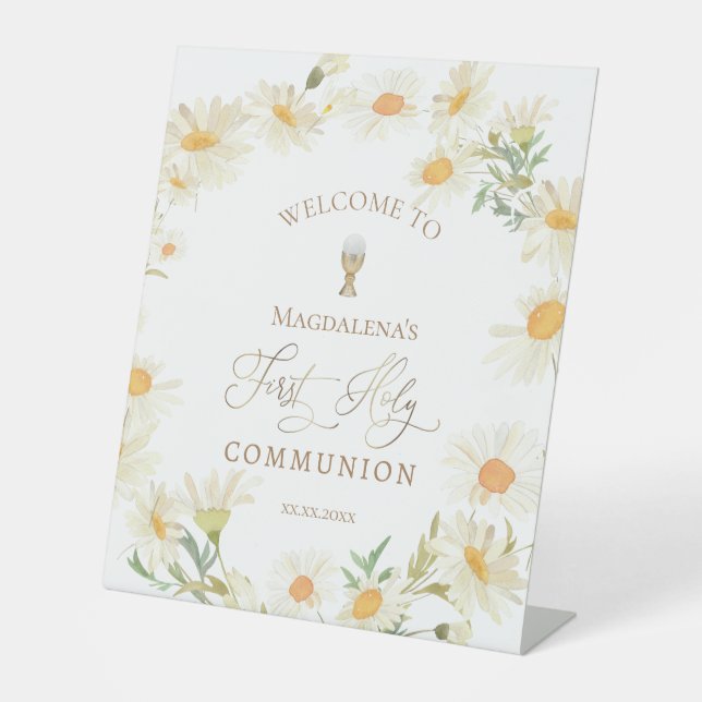 marguerites signe de bienvenue de la première sain (Recto)