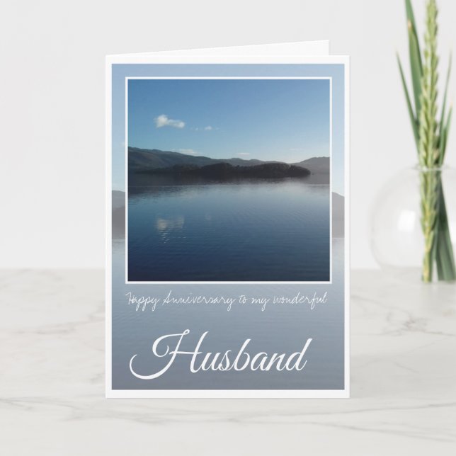 Mari Anniversaire, Loch Lomond, Écosse. Carte (Devant)
