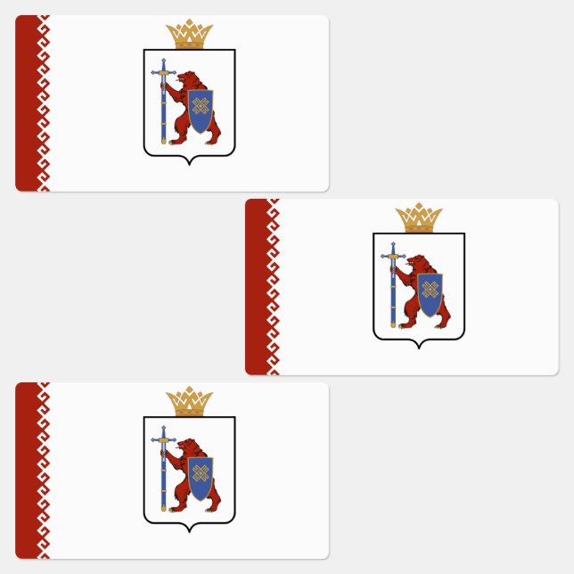 Mari El Flag Etiketten (Gruppe)