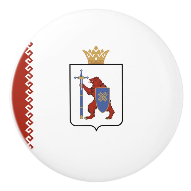 Mari El Flag Keramikknauf (Vorderseite)