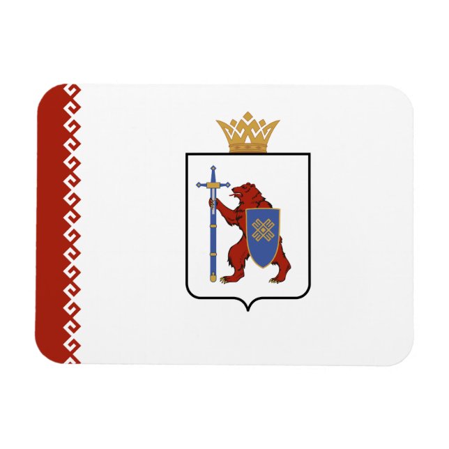 Mari El Flag Magnet (Horizontal)