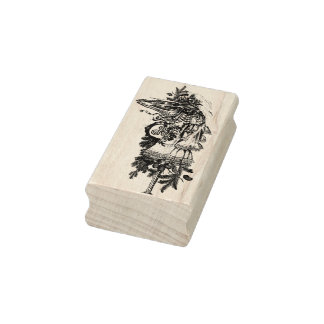 Mari Lwyd art Briefmarke von Grim Gummistempel