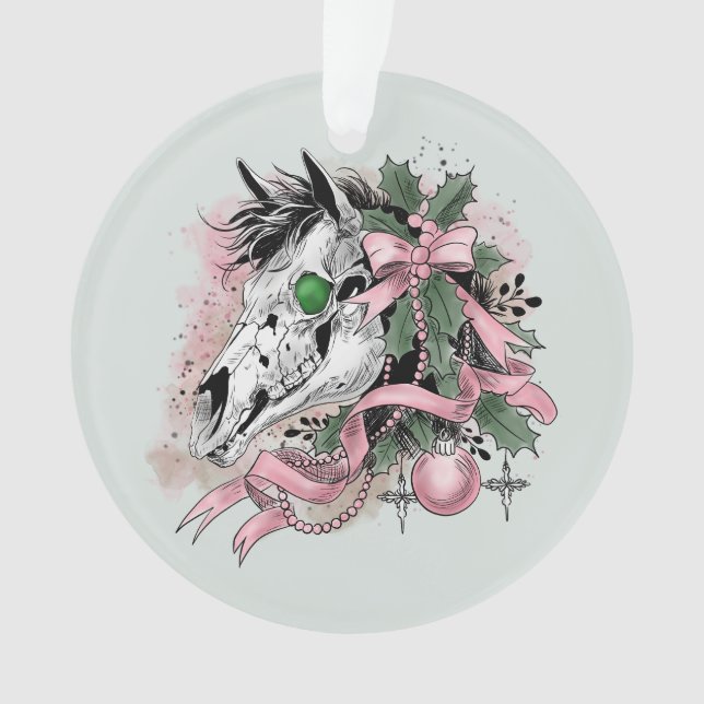 Mari Lwyd Ornament (Vorderseite)