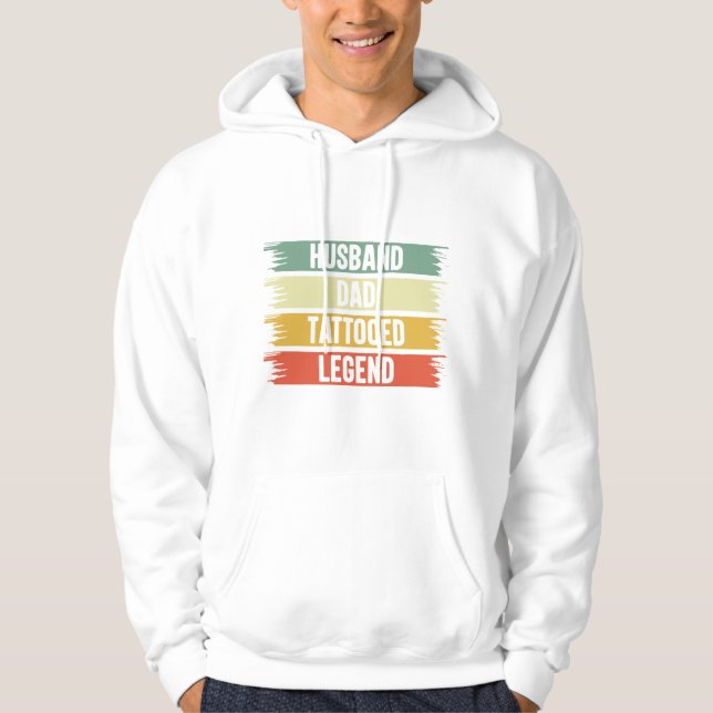 Mari papa tatoué légende Hommes Sweat - shirt à ca (Devant)