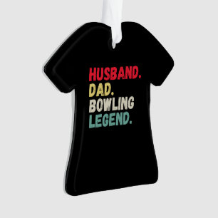 Mari père bowling légende Noël dix pin Orna