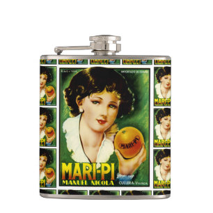 Mari Pi Orange Flachmann