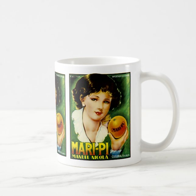 Mari Pi Orange Label Kaffeetasse (Rechts)