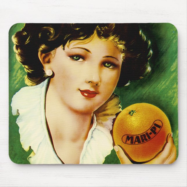 Mari Pi Orange Mousepad (Vorne)