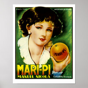 Mari Pi Orange Poster