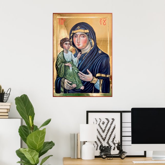 Maria Advocata Nostra Icon Poster (Heimbüro)