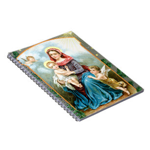 Maria Cherubs und Jesuskind Notizblock