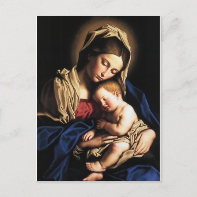Maria e o menino Jesus Postkarte (Vorderseite)