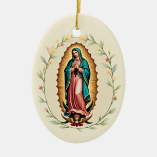 Maria-Guadalupe-Fest Spanisch Virgen de Guadalupe Keramik Ornament