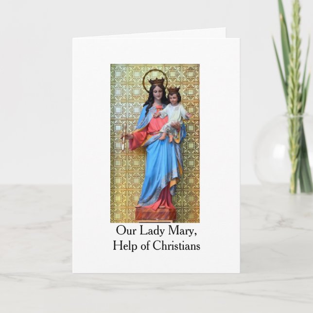 Maria, Hilfe der Christen-Karte Karte (Vorderseite)
