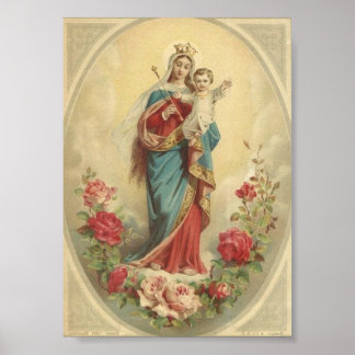 Maria, Hilfe der Christen Poster