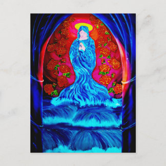 Maria im Rosenkranz Postkarte