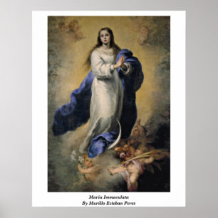 Maria Immaculata von Murillo Esteban Perez Poster