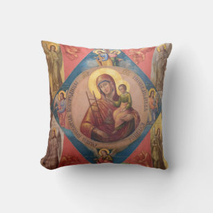 Maria, Jesus und Engel Kissen