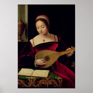 Maria Magdalena, die den Dichtungskitt spielt Poster