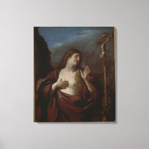 Maria Magdalena im Penitence (Öl auf Leinwand) 2 Leinwanddruck
