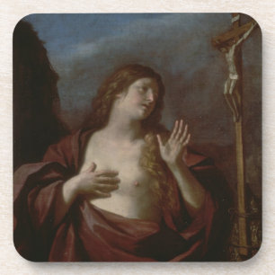 Maria Magdalena im Penitence (Öl auf Leinwand) 2 Untersetzer