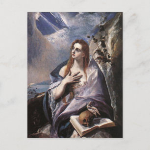 Maria Magdalena in Buße von El Greco Postkarte