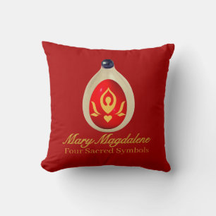 Maria Magdalena - Vier heilige Symbole Kissen