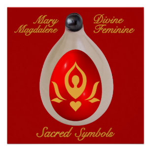 Maria Magdalena - Vier heilige Symbole  Poster