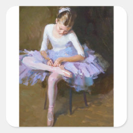 Maria Molodykh, 2007 Ballerina Quadratischer Aufkleber