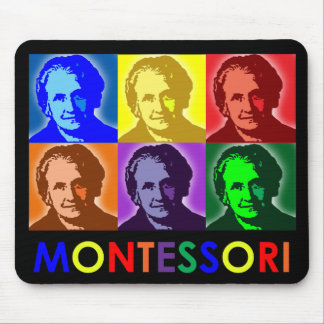 Maria Montessori-Pop-Art-Mausunterlage Mousepad