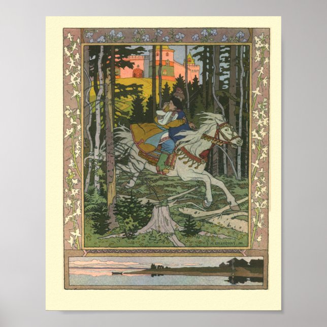 Maria Morevna von Ivan Bilibin Poster (Vorne)
